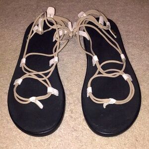 Stylish Black and Tan Teva Women's Sandals